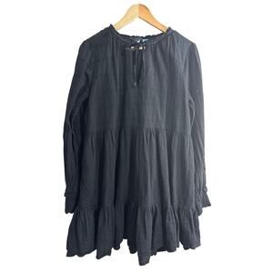 Draper James Black Long Sleeve Babydoll Dress XL